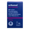 Orthomol Pro junior Kombination ausgewahlter darmsymbionten und Vitamin C, 10 Kautabletten, Высокоэффективный пробиотик с бифидобактериями, лактобактериями и витамином С, жевательные таблетки со вкусом клубники, для детей с 4ех лет, 10шт
