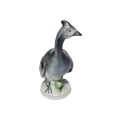 Фигурка винтажная Ganse в серых тонах &quot;Цесарка&quot;, 12 x 8 см, Германия, 1960-70гг.