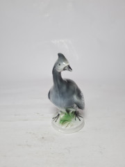 Фигурка винтажная Ganse в серых тонах &quot;Цесарка&quot;, 12 x 8 см, Германия, 1960-70гг.