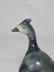 Фигурка винтажная Ganse в серых тонах &quot;Цесарка&quot;, 12 x 8 см, Германия, 1960-70гг.