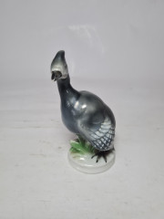 Фигурка винтажная Ganse в серых тонах &quot;Цесарка&quot;, 12 x 8 см, Германия, 1960-70гг.
