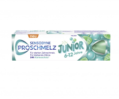 Sensodyne ProSchmelz Junior Zahncreme 75ml, Зубная паста для детей для крепкой зубной эмали, от 6 до 12 лет, фруктово-мятный вкус 75мл