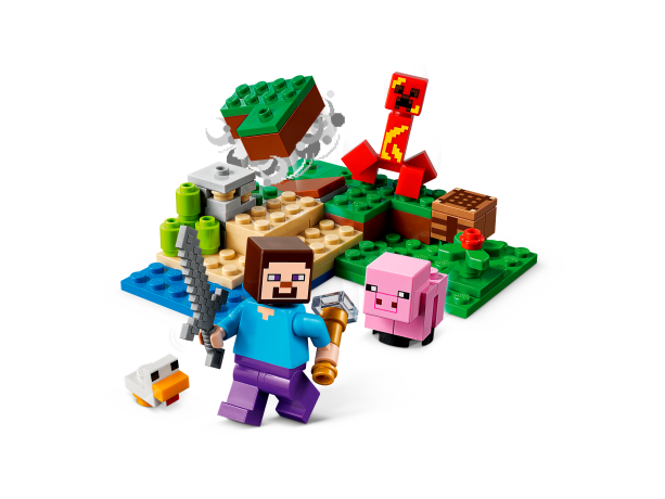 Lego Der Hinterhalt des Creeper Засада Крипера