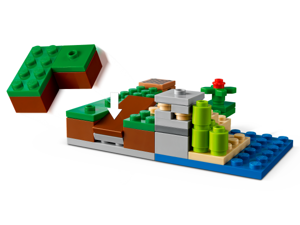 Lego Der Hinterhalt des Creeper Засада Крипера