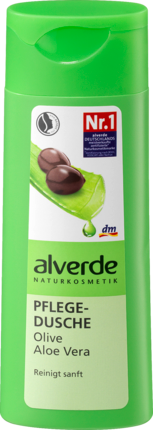 alverde NATURKOSMETIK Duschgel Olive & Aloe Vera Увлажнящий Гель для Душа с Оливковым Маслом и Экстрактом Алоэ Вера, 250 мл