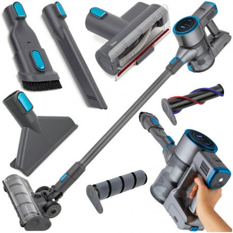 FAKIR FAKIR Akku-Hand-und Stielstaubsauger Inovator X PLUS 7286, 350 W, beutellos, 25,9V, HEPA, Elektrosaugburste, Tierhaarentfernung, LED Touch-Display Беспроводной ручной пылесос FAKIR Inovator X PLUS 7286, 350 Вт, без мешка, 25,9 В, HEPA, электрическа