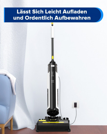 Redkey Redkey Nass-Trocken-Akkusauger W12 SE, 180,00 W, Nass-Trocken-Sauger Staubsauger,Wischmopp, Nass-und Trockensauger Selbstreinigung LED,Leistungsstark leicht leise Беспроводной пылесос Redkey для сухой и влажной уборки W12 SE, 180,00 Вт, пылесос дл