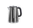 Russell Hobbs Wasserkocher Luna, Edelstahl, Grau, Электрический чайник 23211-70 объёмом 22,8 x 20,3 x 24 cm 1,16 Kilogramm л, нержавеющая сталь, мощностью 2400