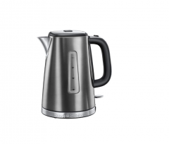 Russell Hobbs Wasserkocher Luna, Edelstahl, Grau, Электрический чайник 23211-70 объёмом 22,8 x 20,3 x 24 cm 1,16 Kilogramm л, нержавеющая сталь, мощностью 2400