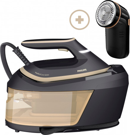 Philips Philips Dampfbugelstation PerfectCare 6000 Series PSG6064/80, 1800 ml Wassertank, 2.400 Watt, OptimalTemp, 600 gr Dampfstoss Паровая гладильная станция Philips PerfectCare 6000 Series PSG6064/80, резервуар для воды 1800 мл, 2400 Вт, OptimalTemp,