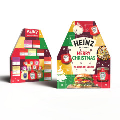 Heinz Saucen, Dips & Dressings Adventskalender 2026, Heinz Адвент-календарь 2026 с соусами, дипами и заправками десяти вкусов, 24 порции, 642 г