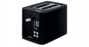 Krups Krups Smart'n Light Toaster KH6418 schwarz, 850 Watt, fur 2 Scheiben Toast schwarz Тостер Krups Smart'n Light KH6418 черный, 850 Вт, на 2 ломтика тостов
