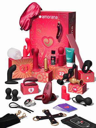 Lovehoney mon ami Amorana Adventskalender 2026, взрослый адвент-календарь для пар с интимными товарами и аксессуарами, 25 продуктов