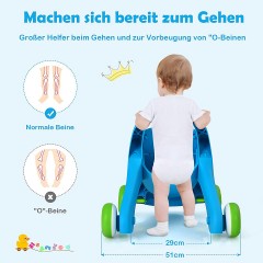 COSTWAY® Lauflernhilfe Lauflernwagen mit Spielbrett Barenmuster Ходунки детские ходунки с игровым полем в виде медвежонка