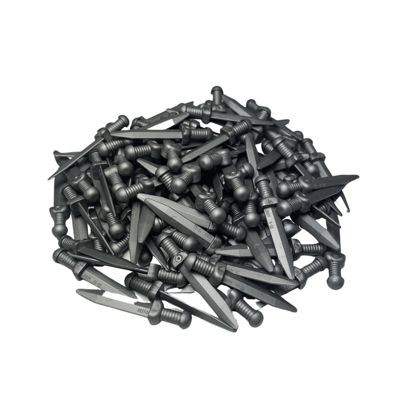 LEGO Lego Gladiator Schwert Silber - Flat Silver Weapon 18034 - 50x Lego Gladiator Sword Silver — плоское серебряное оружие 18034 — 50x