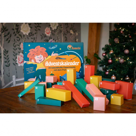 Franzis Pumuckl Adventskalender 2026 mit Bastelideen und Überraschungen, Адвент-календарь FRANZIS Pumuckl 2026 с поделками и сюрпризами, 24 окошка, от 7 лет