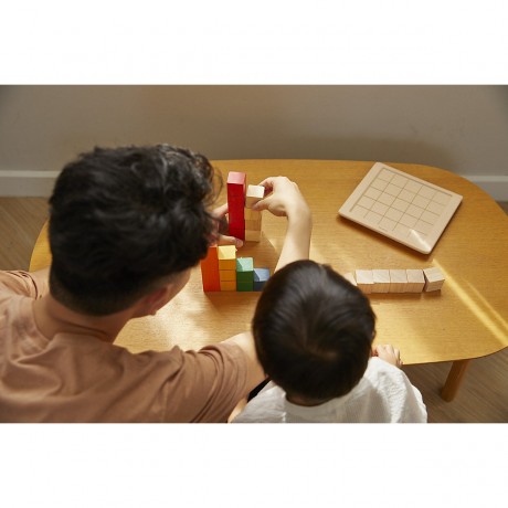 PLANTOYS Lernspiel Zahlklotze bunt Unit Link Lernspiele Образовательные игровые блоки красочные обучающие игры Unit Link