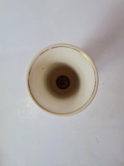 Hutschenreuther Selb.Bavaria Винтажная Ваза в форме тюльпана с позолотой, 21см х 8,5см, Германия, 1960-70гг.