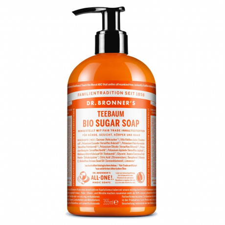 Dr. Bronner's Teebaum Bio Sugar Soap Органическое сахарное мыло с чайным деревом