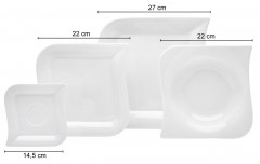 Van Well Van Well Kombiservice 30-tlg. OPERA Weiss Комбинированный сервиз Van Well 30 шт. ОПЕРА