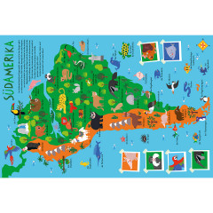 Sauerlander Verlag Mein kunterbunter Tieratlas Мой красочный атлас животных