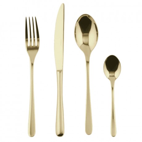 Sambonet Sambonet Taste - Edelstahl / PVD champagnerfarben Besteckset 24-tlg. Vollheft / Monoblock Кнопка Sambonet - нержавеющая сталь / PVD цвета шампанского набор столовых приборов 24 предм. Полный буклет/моноблок