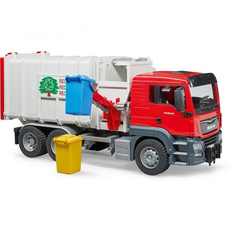 Bruder MAN TGS Seitenlader Mull-LKW Мусоровоз с боковой загрузкой MAN TGS