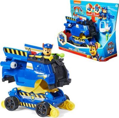 Spin Master Paw Patrol Chases Rise and Rescue verwandelbares Spielzeugauto mit Actionfiguren und Zubehor Машинка-трансформер Paw Patrol Chases Rise and Rescue с фигурками и аксессуарами