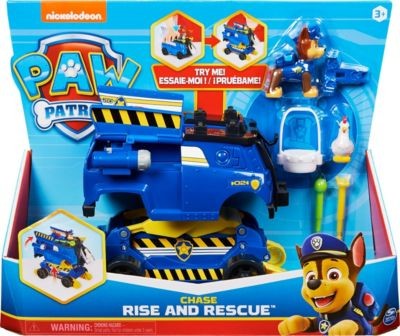 Spin Master Paw Patrol Chases Rise and Rescue verwandelbares Spielzeugauto mit Actionfiguren und Zubehor Машинка-трансформер Paw Patrol Chases Rise and Rescue с фигурками и аксессуарами
