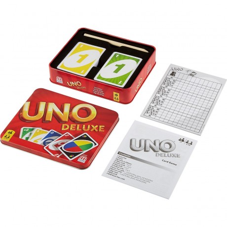 Mattel Mattel Games UNO Deluxe Metallbox Mattel Games UNO Deluxe Metal Box