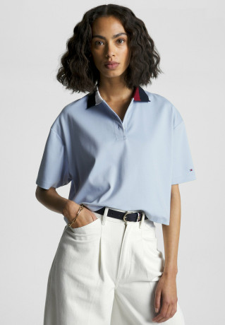 Tommy Hilfiger RLX SPLIT GLOBAL STR CROP Polo shirt breezy blue RLX SPLIT GLOBAL STR CROP Рубашка поло свежий синий