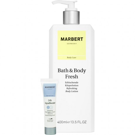Marbert (Марберт)  Bath & Body Fresh Body Lotion Лосьон для тела, + AquaBooster Serum 15 мл / 400 мл
