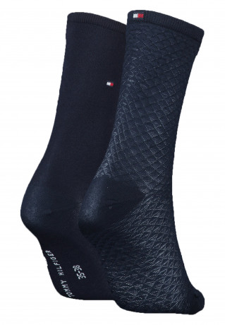 Tommy Hilfiger 2 PACK Socks navy 2 УПАКОВКИ носков военно-морской