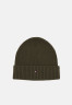 Tommy Hilfiger ESSENTIAL FLAG BEANIE UNISEX Beanie army green melange ESSENTIAL FLAG BEANIE UNISEX Шапочка армейский зеленый меланж