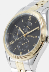 Tommy Hilfiger CASE DIAL WITH ACCENTS BRACELET Watch silver-soloured/gold-soloured/black ЦИФЕРБЛАТ С АКЦЕНТАМИ БРАСЛЕТ Часы серебристый/золотой/черный