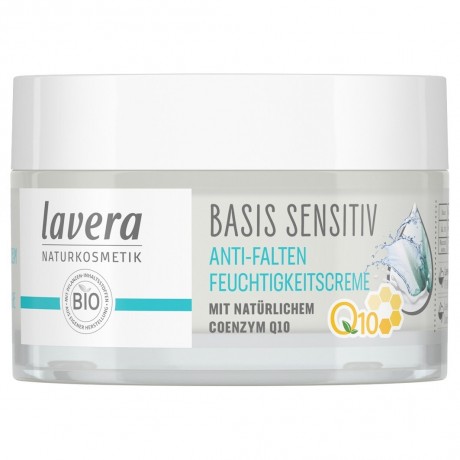 lavera Basis Sensitive Anti-Falten Feuchtigkeitscreme Q10  Базовый увлажняющий крем против морщин для чувствительной кожи Q10