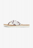 Tommy Hilfiger ELEVATED ROPE PRINT T-bar sandals weathered white ELEVATED ROPE PRINT Сандалии с Т-образной перемычкой выветрившийся белый