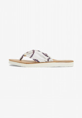 Tommy Hilfiger ELEVATED ROPE PRINT T-bar sandals weathered white ELEVATED ROPE PRINT Сандалии с Т-образной перемычкой выветрившийся белый
