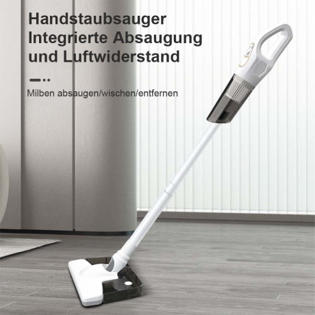 TUABUR TUABUR Akku-Handstaubsauger Kabelloser, wiederaufladbarer tragbarer Handstaubsauger mit 5500 PA, Leistungsstarker, integrierter Bodenstaubsauger zum Saugen und Wischen, Geeignet fur Autos, Wohnungen und Buros Schwarz Беспроводной ручной пылесос TUA
