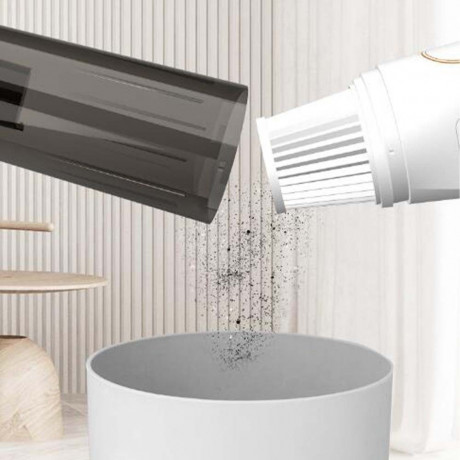 TUABUR TUABUR Akku-Handstaubsauger Kabelloser, wiederaufladbarer tragbarer Handstaubsauger mit 5500 PA, Leistungsstarker, integrierter Bodenstaubsauger zum Saugen und Wischen, Geeignet fur Autos, Wohnungen und Buros Schwarz Беспроводной ручной пылесос TUA