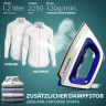 Blaupunkt Blaupunkt Dampfbugelstation MEN803 Dampfbugelstation 2250W Bugelstation 5.2 Bar Dampfstoss 280g, 1,2 L Tank abnehmbar, Keramiksohle Bugeleisen Dampf, Dampfbugeleisen  Паровая гладильная станция Blaupunkt MEN803 Гладильная станция с паром, 2250 В