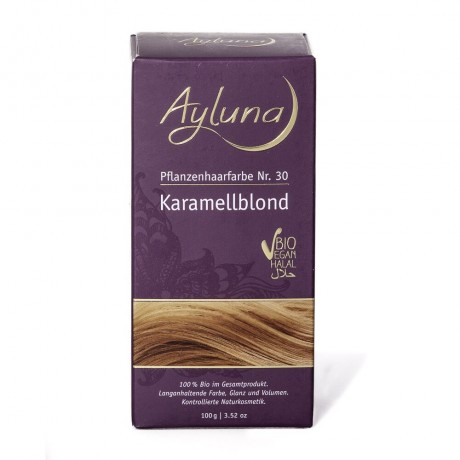 Ayluna Naturkosmetik Haarfarbe Nr.30 Karamellblond Краска для волос #30 Карамельный блонд