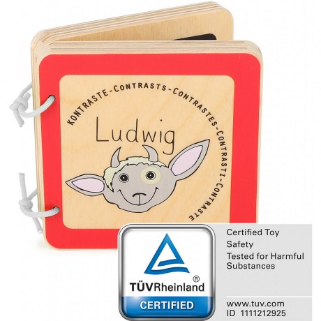 Small Foot Babybuch Ludwig (Kontraste) Детская книга Людвиг (Контрасты)