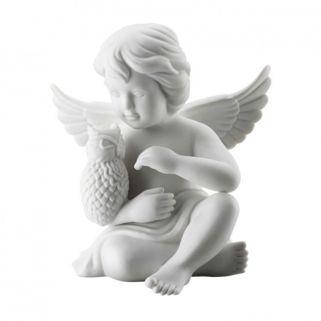 Rosenthal Rosenthal Engel mit Eule gross weiss matt 14 cm Rosenthal ангел с совой большой белый матовый 14 см