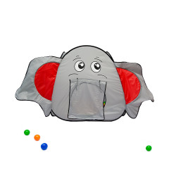 LittleTom Spielzelt Pop Up Ballebad Zelt Jumbo mit Tunnel Палатка Play Pop Up Ballebad Tent Jumbo с туннелем