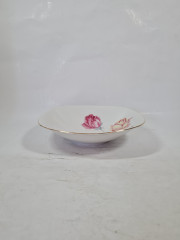 Тарелка винтажная Winterling Roslau Bavaria c розами, квадратная, фарфор, 19 см, Германия, 1960-70гг.