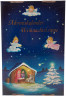 Adventskalender Weihnachtskrippe mit Holzstall, Рождественский адвент-календарь-вертеп с деревянной конюшней и 24 фигурками