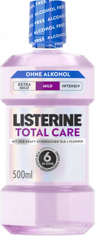 Listerine Mundspuelung Cool Mint Extra Frisch, 500 ml, Listerine ополаскиватель для полости рта Cool Mint Extra Frisch без спирта, свежий мятный вкус, защита 6 в 1, 500 мл