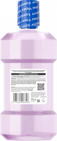 Listerine Mundspuelung Cool Mint Extra Frisch, 500 ml, Listerine ополаскиватель для полости рта Cool Mint Extra Frisch без спирта, свежий мятный вкус, защита 6 в 1, 500 мл