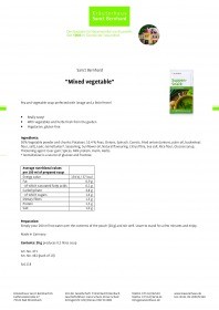 Krauterhaus Sanct Bernhardt Soup snack "Mixed vegetable" (pack of 10), 200 г